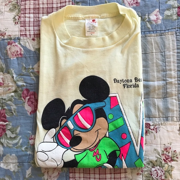 Vintage 80s Mickey Mouse Florida Tshirt Medium - Picture 7 of 7